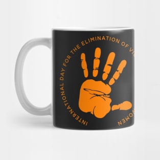 Orange Hand End the Violence Mug